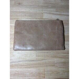 Minimalist, Distressed leather zipper pouch or clutch FashionABLE